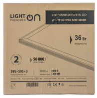 Панель ультратонкая LT-UTP-02-IP40-36W-4000К LED без блока питания - ЭТК  Урал Лайн